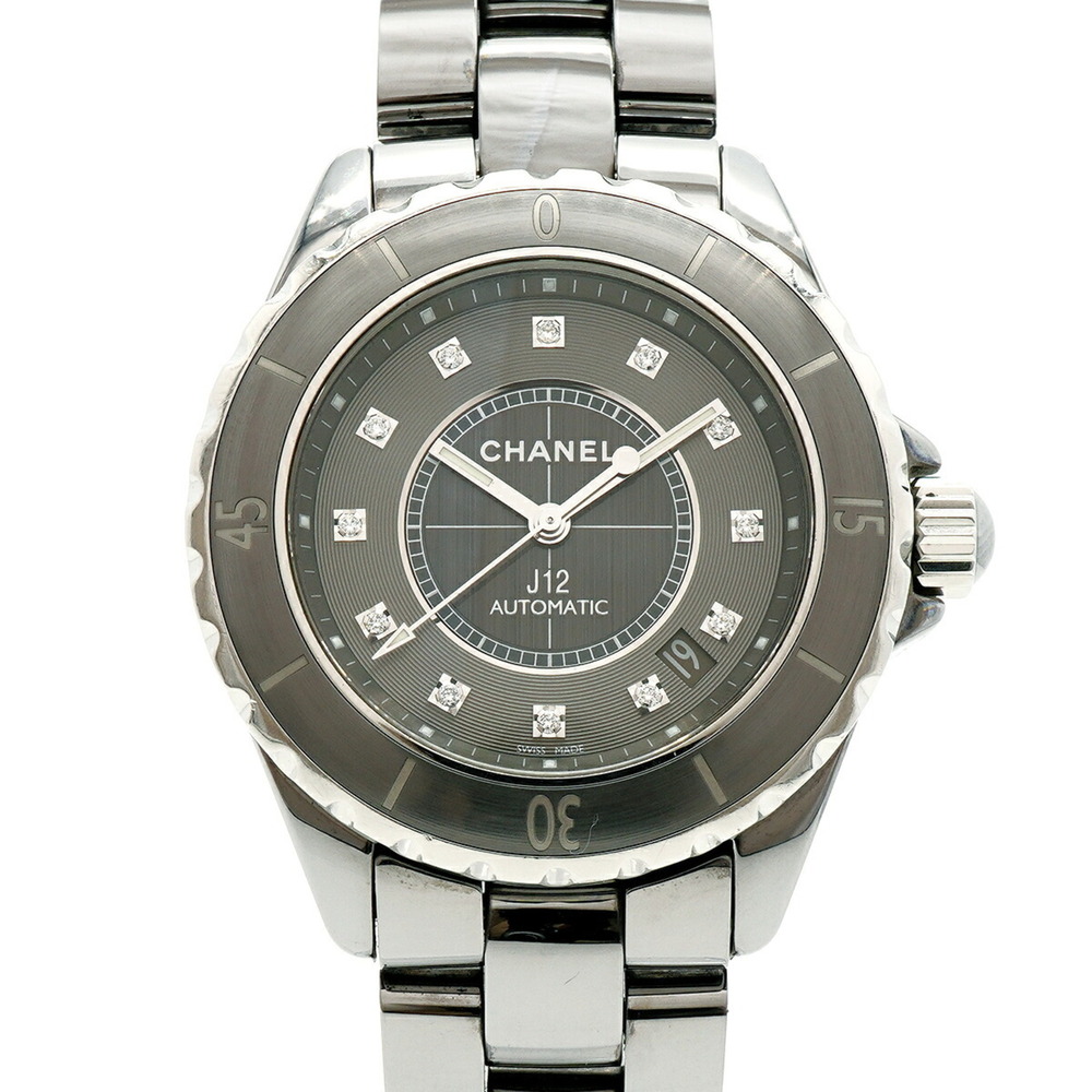 Chanel J12 Chromatic 12-Diamond H3242 Gray Dial Men's Watch